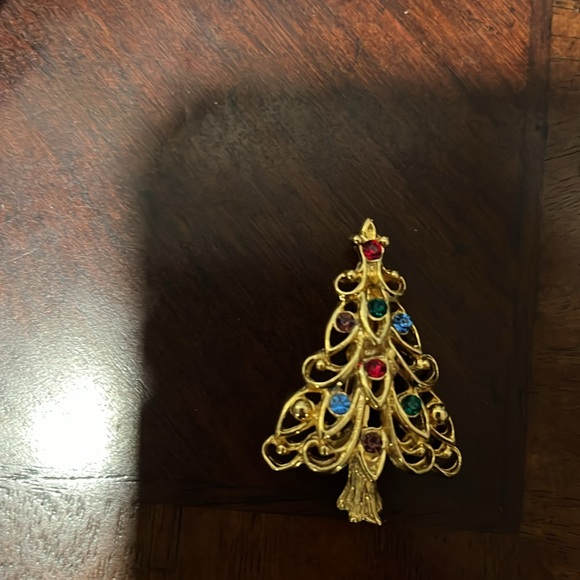 Vintage Eisenberg Ice Christmas Tree Pin Brooch - Picture 9 of 9
